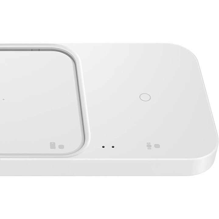 Samsung Wireless Charger Duo con Adattatore di Ricarica Rapida EP-P5400T - Stazione di Ricarica Induttiva (Bianco)
