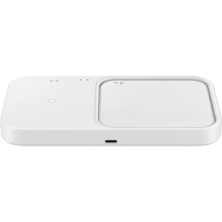 Samsung Wireless Charger Duo con Adattatore di Ricarica Rapida EP-P5400T - Stazione di Ricarica Induttiva (Bianco)