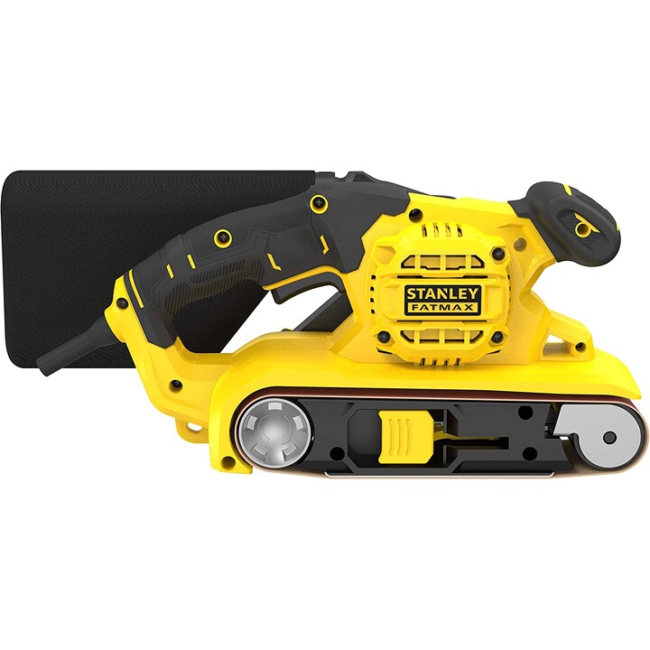 Levigatrice portatile Stanley FMEW204K Levigatrice a nastro 380 RPM Nero, Giallo