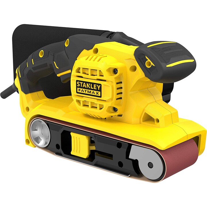 Stanley FMEW204K lijadora portátil Lijadora de banda 380 RPM Negro, Amarillo