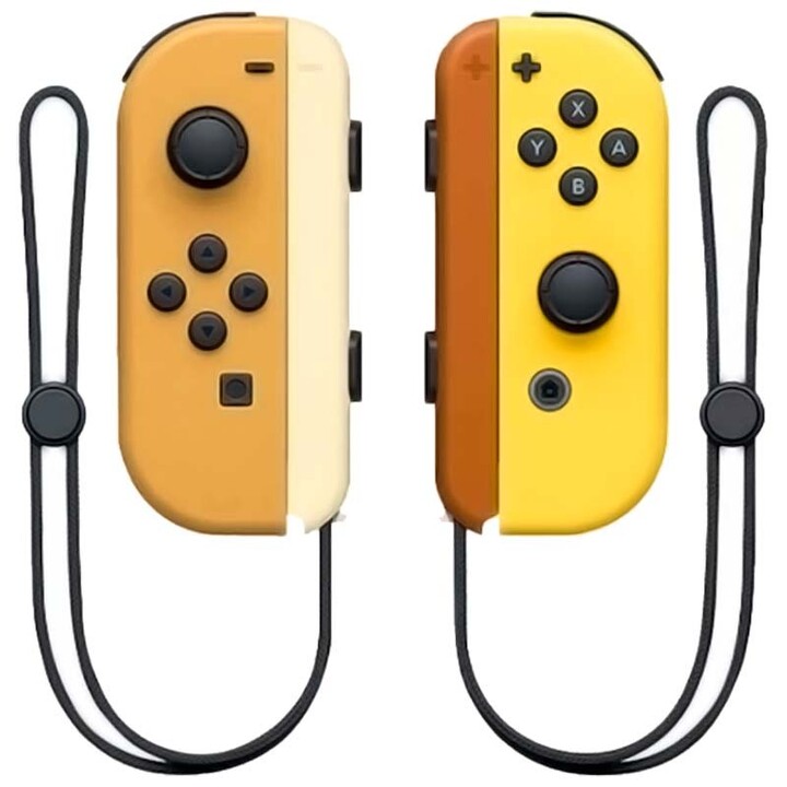 Joy-Con Controller Set Left / Right Nintendo Switch Compatible Brown Yellow