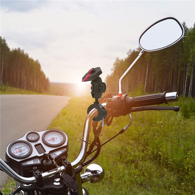 Suporte guidão moto preto