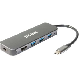 D-Link Station d'accueil USB-C 5-en-1 avec HDMI/alimentation DUB-2333