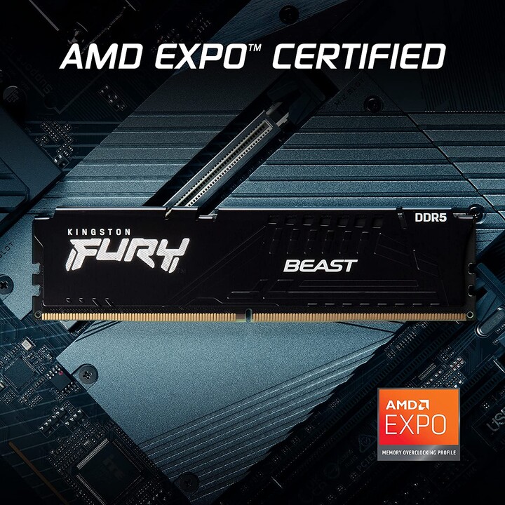DR5 64GB KIT 2x32GB PC 6000 Kingston FURY Beast EX KF560C36BBEK2-64