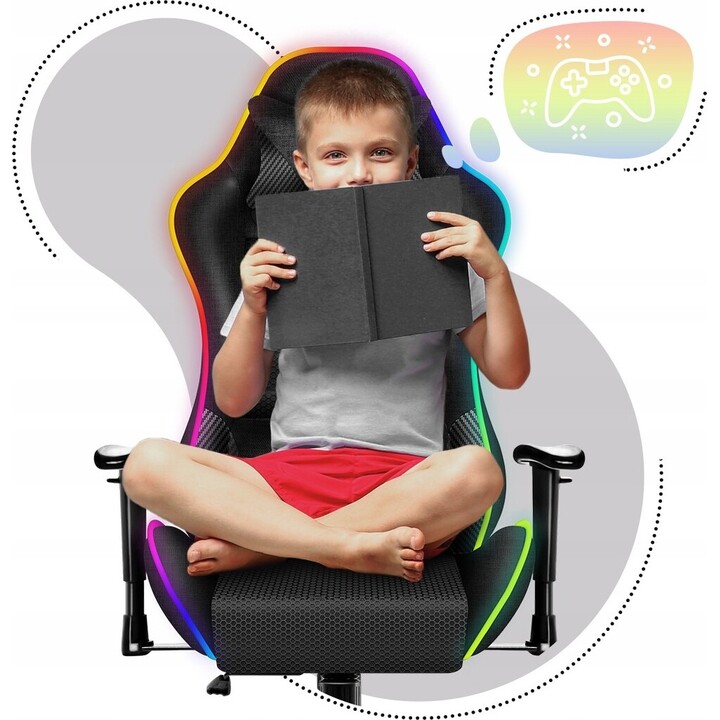 CHAISE DE JEU POUR ENFANTS HUZARO RANGER 6.0 RGB MESH