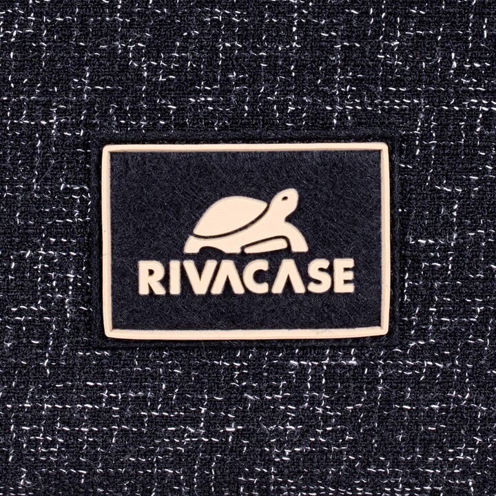 RIVACASE Cartella Anvik porta pc 15.6", nera, con manico, materiale impermeabile, interno felpato, tasca posteriore porta s