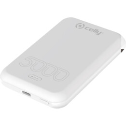 Celly MAGPB5000EVOWH banque d'alimentation électrique 5000 mAh Recharge sans fil Blanc