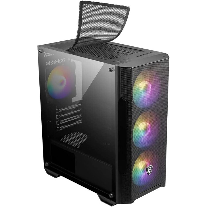 MSI Computergehäuse Schwarz , Transparent