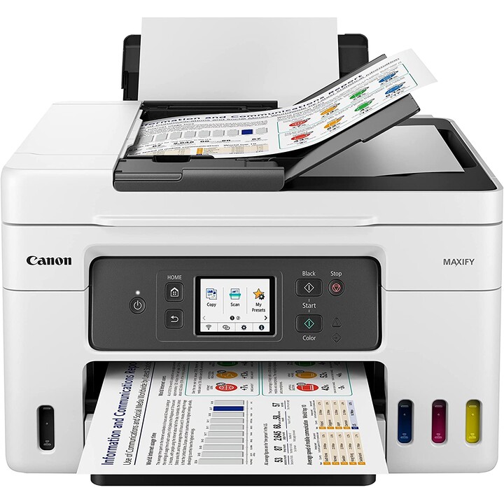 Canon MAXIFY GX4050 MegaTank multifunction printer (A4, 3in1, printer, scanner, copier, fax, USB, LAN, WLAN, duplex)