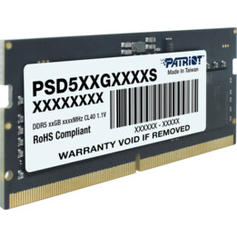 Patriot Memory Signature Line PSD516G480081S SODIMM memory module DDR5 16GB 4800 MHz black