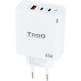 TooQ Wall Charger TQWC-GANQC2PD65WT/ 2xUSB Type-C/ 1xUSB/ 65W