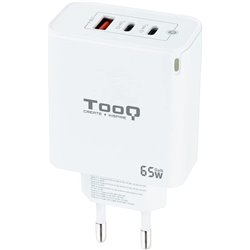 TooQ Wall Charger TQWC-GANQC2PD65WT/ 2xUSB Type-C/ 1xUSB/ 65W