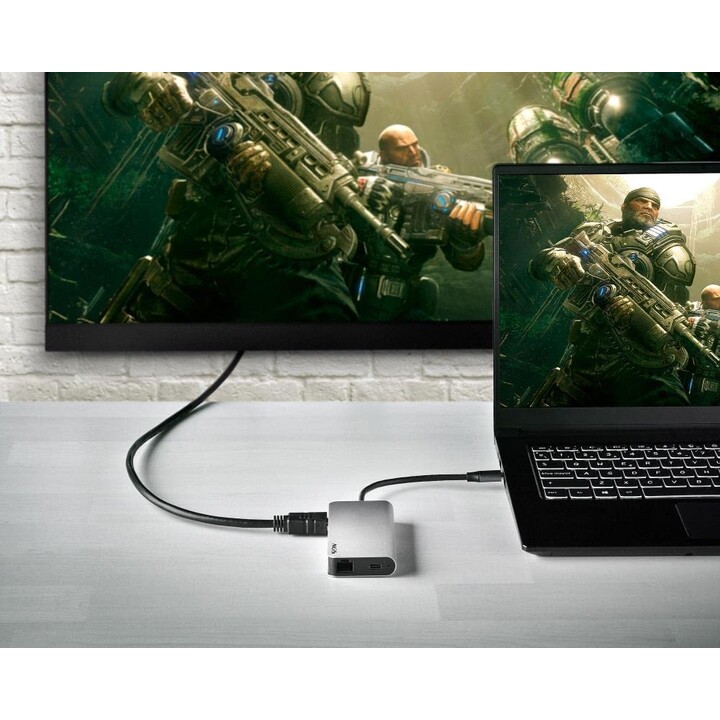 Docking USB 3.0 Type-C NGS WonderDock8/ 3 portas USB/ 1 USB Type-C/ 1 HDMI/ 1 RJ45/ 1 leitor de cartão SD