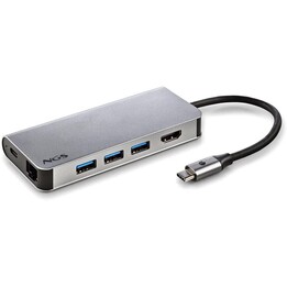 Docking USB 3.0 Type-C NGS WonderDock8/ 3 USB Ports/ 1 USB Type-C/ 1 HDMI/ 1 RJ45/ 1 SD Card Reader