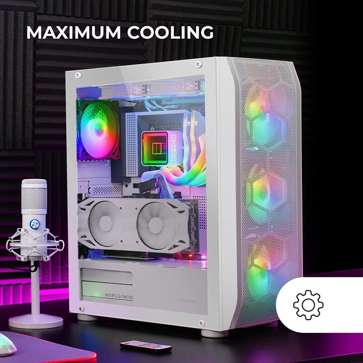 Mars Gaming Tower Gaming Box MC-KX/Branco
