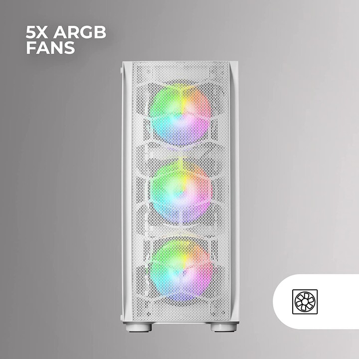 Mars Gaming Tower Gaming Box MC-KX/ Bianco