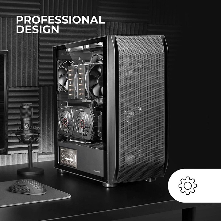 Caja Gaming Torre Mars Gaming MC-PRO2/ Negra