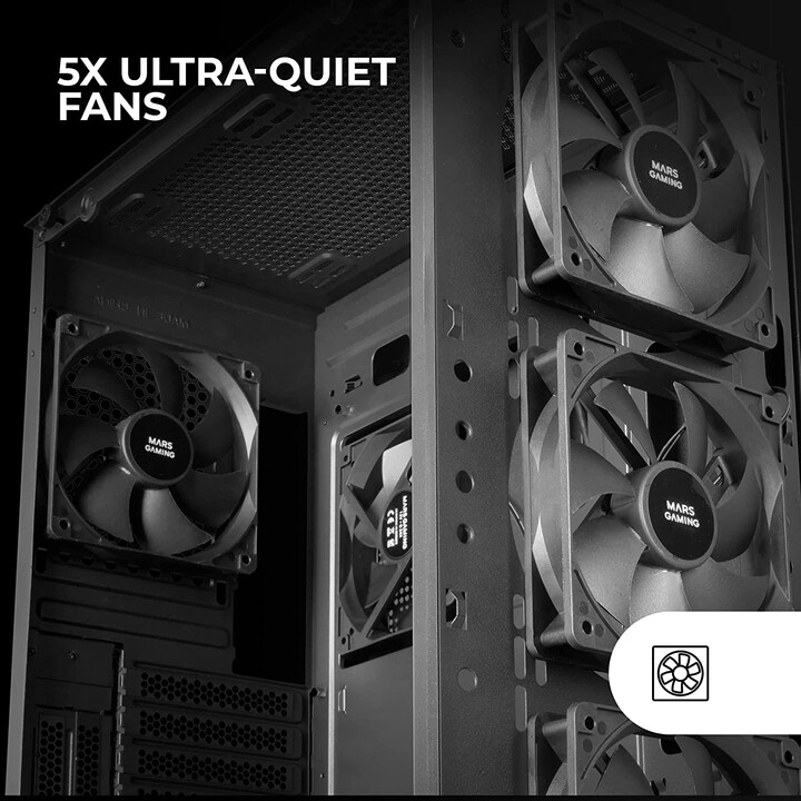 Estojo para jogos Mars Gaming Tower MC-PRO2/preto