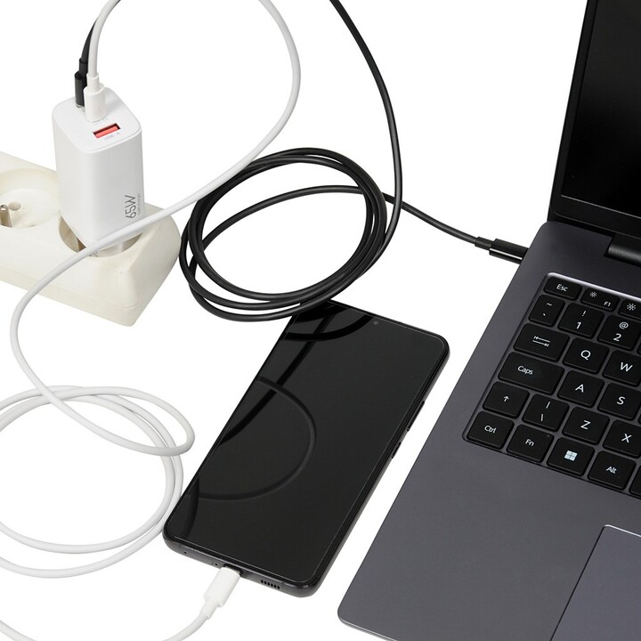 iBOX C-65 Weiß, GaN 65W Universal-Ladegerät