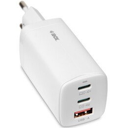 Caricabatterie universale iBOX C-65 Bianco, 65W GaN