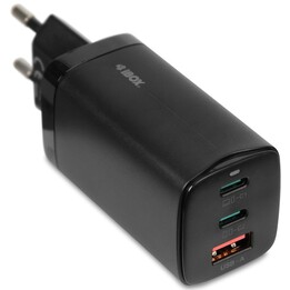Chargeur universel iBOX C-65 Noir, GaN 65W