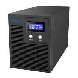 Line Interactive UPS Phasak Protekt 2160 VA/ 2160 VA-1400 W/ 4 uscite/ Formato tower