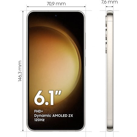 Samsung SM-S911B Galaxy S23 Dual Sim 8+128GB crema