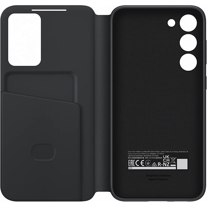 SAMSUNG EF-ZS916CBEGWW capa tipo fólio para Galaxy S23+ preta