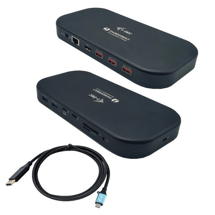 i-tec TB3HDMIDOCKPD replicatore di porte e docking station per laptop Cablato Thunderbolt 3 Nero