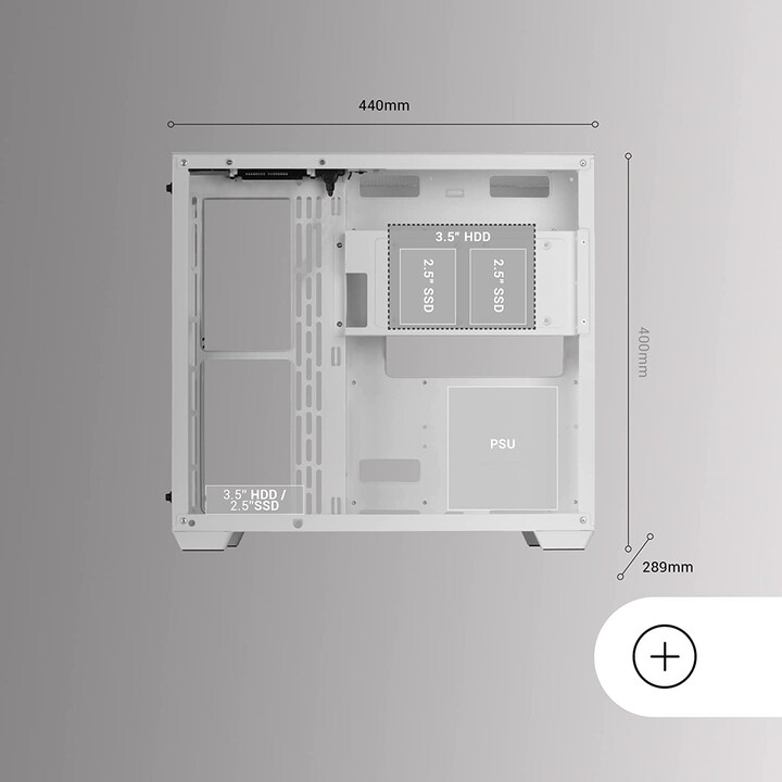 Mars Gaming Tower Gaming Box MCV3/ Bianco