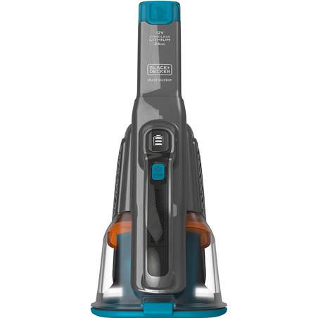 Black & Decker BHHV520BF aspirateur de table Noir, Bleu, Argent Sans sac