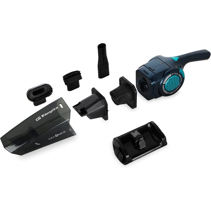 Aspirador de pó portátil com bateria Orbegozo AP 1500 / 7,4 V / 400ml / Autonomia 20 min