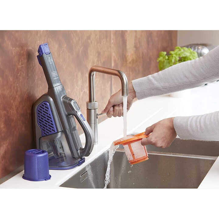 BLACK+DECKER BHHV520BFP Aspiradora de mano para pelo de mascotas 36Wh 18V violeta