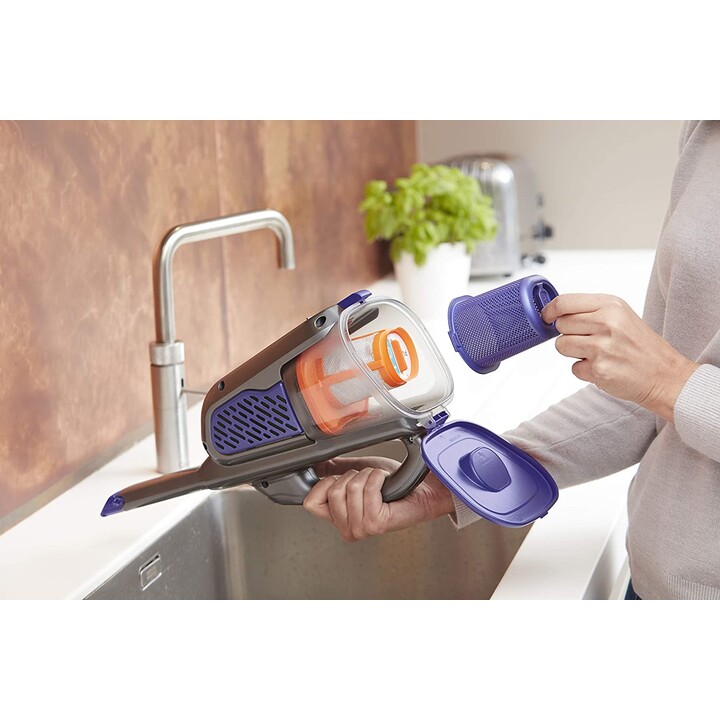 BLACK+DECKER BHHV520BFP aspirapolvere portatile per peli di animali 36Wh 18V viola