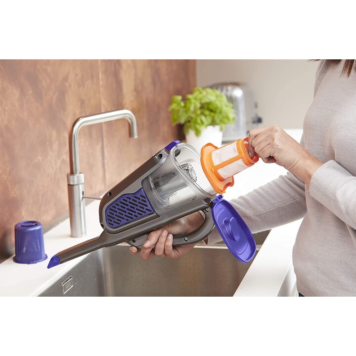 BLACK+DECKER BHHV520BFP Aspiradora de mano para pelo de mascotas 36Wh 18V violeta