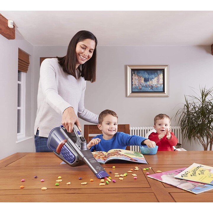 BLACK+DECKER BHHV520BFP Aspiradora de mano para pelo de mascotas 36Wh 18V violeta