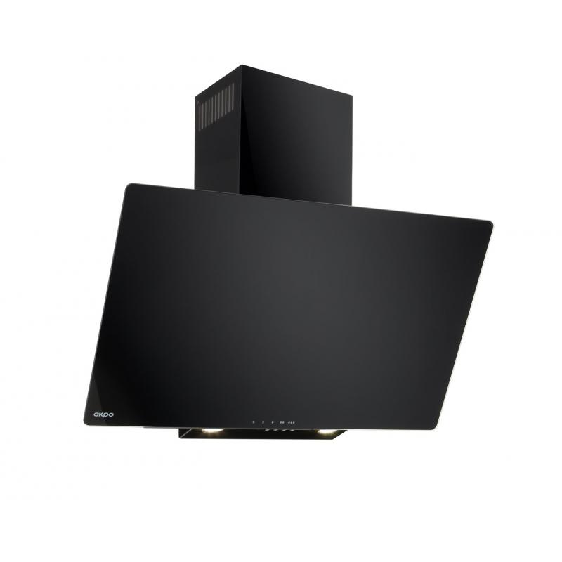 Akpo WK-4 Smart 60 Campana negra, frente de cristal negro