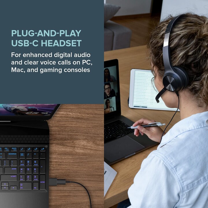 Cuffie con microfono CHAT USB