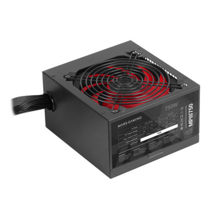 FUENTE ALIMENTACION 750W MARS GAMING PFC-ACTIVO 12CM ATX