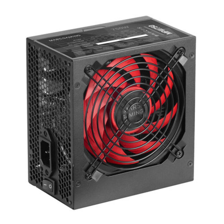 FUENTE ALIMENTACION 750W MARS GAMING PFC-ACTIVO 12CM ATX