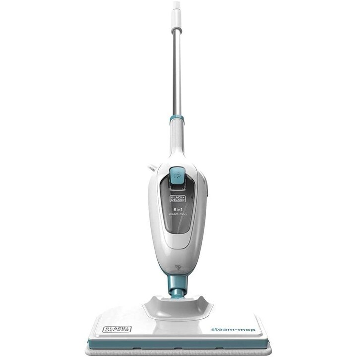 5-in-1-Dampfmopp-Staubsauger Black & Decker FSMH13E5 Blau Weiß