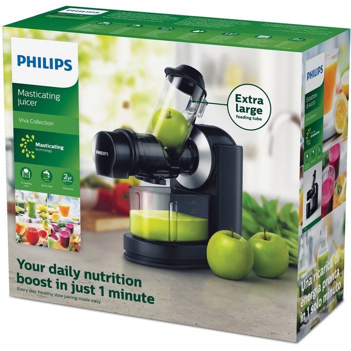 Philips Viva Collection Orificio de entrada XL de 70 mm Licuadora por presión