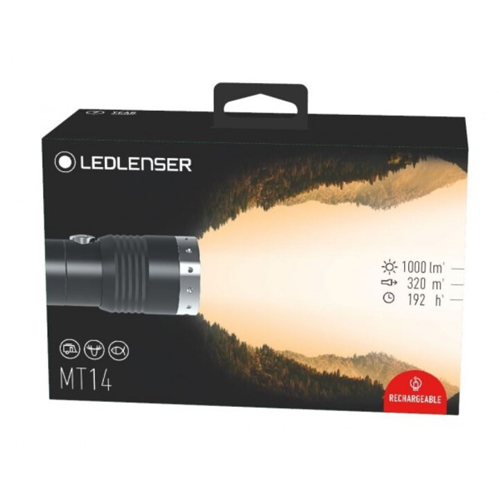 Led Lenser MT14 Handheld Flashlight Black
