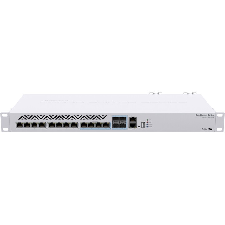 Mikrotik CRS312-4C+8XG-RM switch L3 10G Ethernet (100/1000/10000) Branco 1U