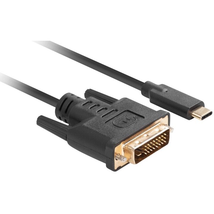 Lanberg CA-CMDV-10CU-0030-BK cavo adattatore video 3 m USB tipo C DVI-D nero