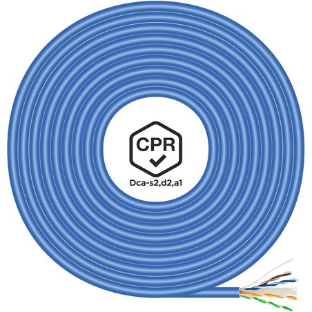 Cable Reel RJ45 UTP AWG24 LSZH CPR Dca Aisens A135-0663 Cat.6/ 305m/ Blue