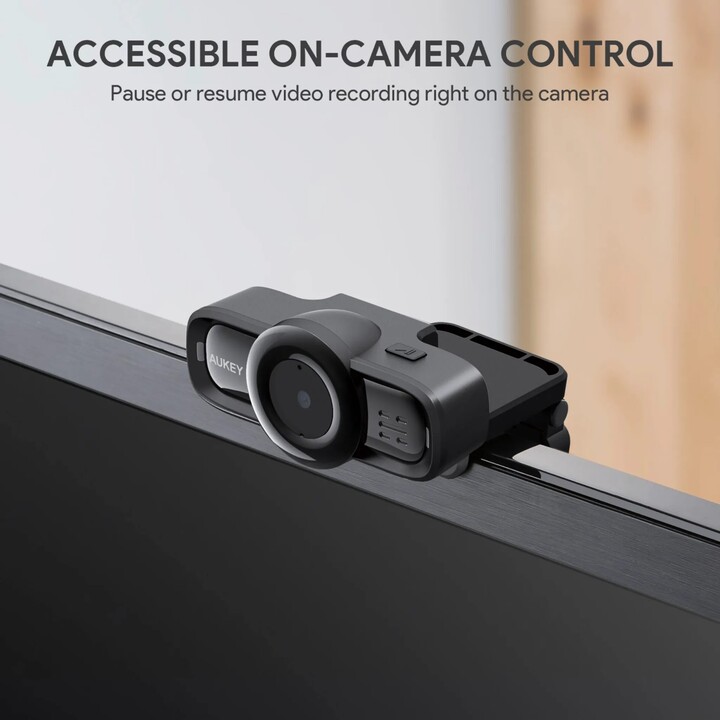 Aukey PC-LM3 Stream Series Autofocus Full HD Webcam con sensore 1/3"-CMOS nero