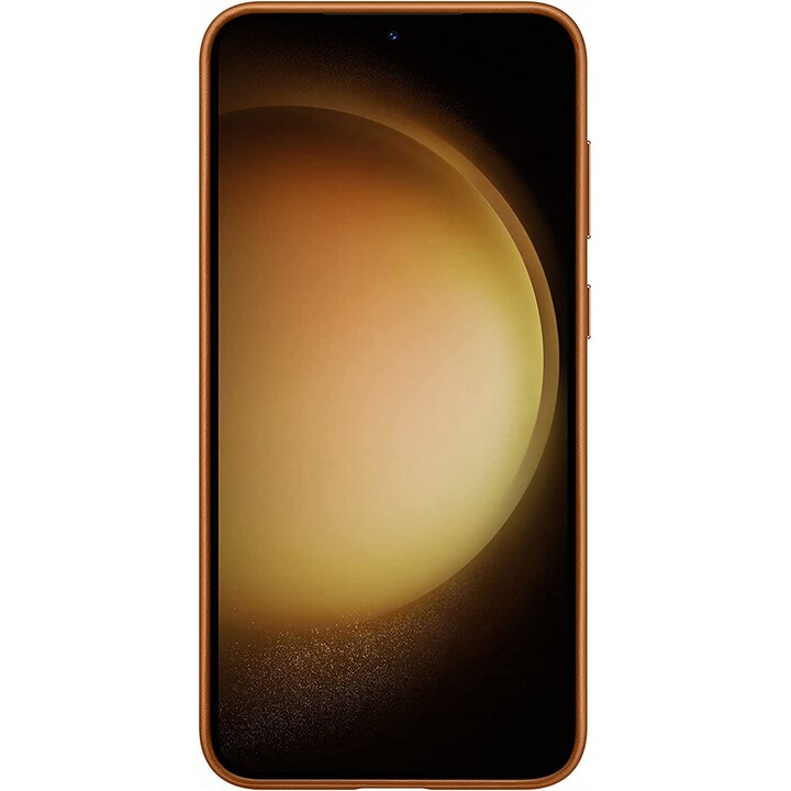 Samsung S23 Leather Cover for Galaxy S23 Plus Camel