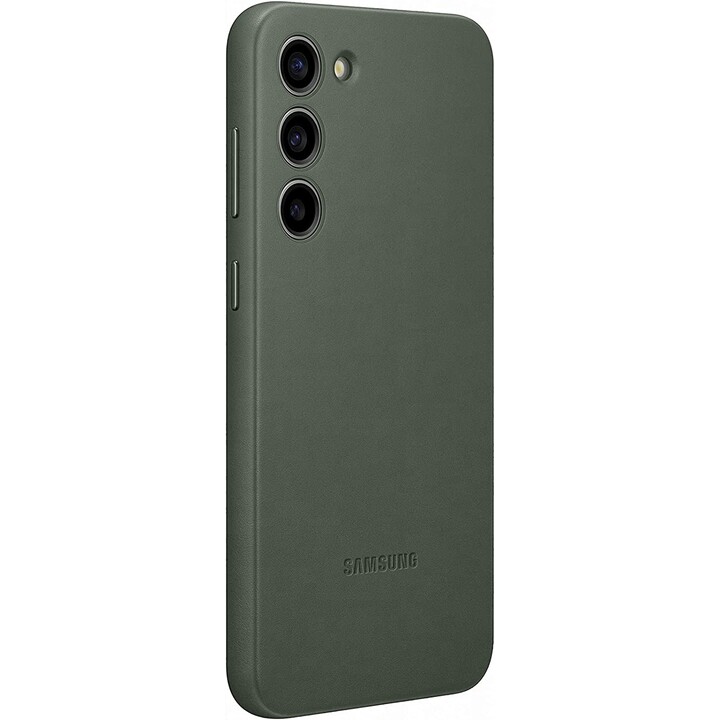 SAMSUNG Galaxy S23 Leather Case leather case green