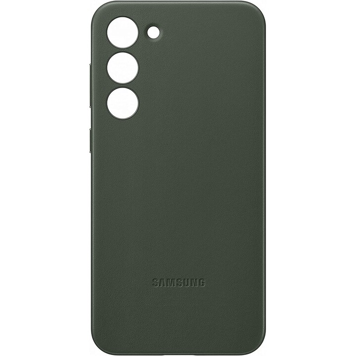 SAMSUNG Galaxy S23 Leather Case leather case green